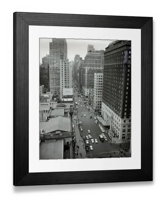 Framed Print : Aerial of Garment District in New York Framed Print : Aerial of Garment District in New York