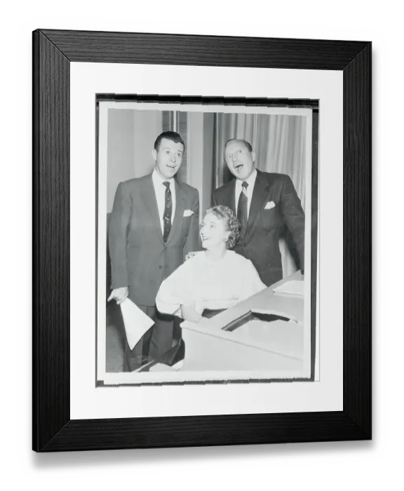 Framed Print : Dennis Day Singing with Guests Framed Print : Dennis Day Singing with Guests