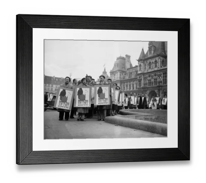 Framed Print : People Participating in a Demonstration Framed Print : People Participating in a Demonstration