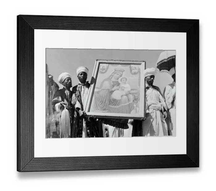 Framed Print : Kshis Carrying Painting Celebrating Marian Zion Framed Print : Kshis Carrying Painting Celebrating Marian Zion