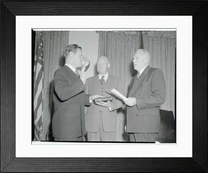 Framed Print : Nelson Rockefeller Being Sworn in as Undersecretary Framed Print : Nelson Rockefeller Being Sworn in as Undersecretary