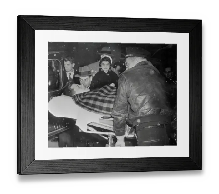 Framed Print : John F. Kennedy Being Transferred into Ambulance Framed Print : John F. Kennedy Being Transferred into Ambulance
