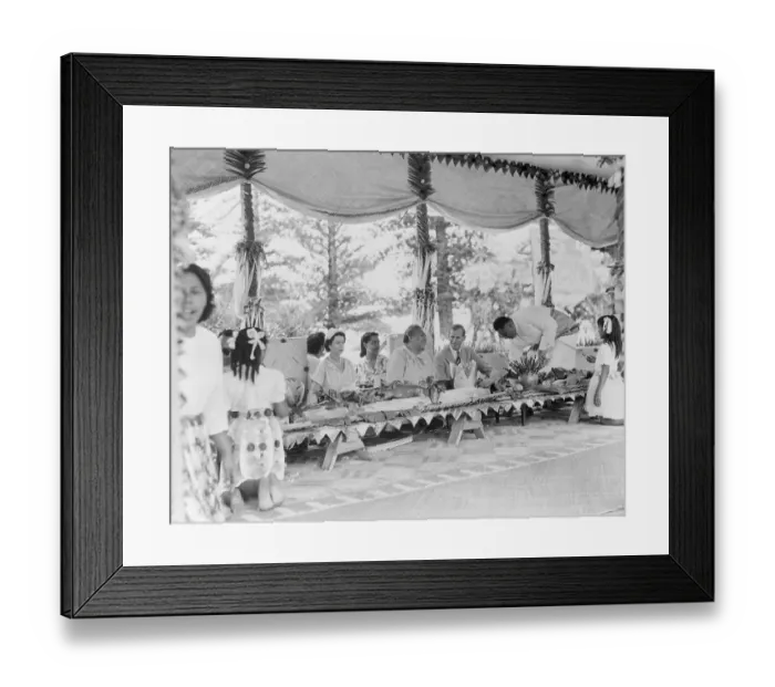 Framed Print : Royalty at Tonga Feast Framed Print : Royalty at Tonga Feast