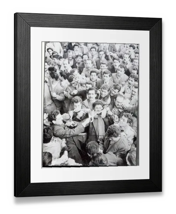 Framed Print : Rioters Waving a British Flag Framed Print : Rioters Waving a British Flag