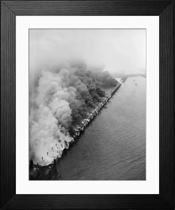 Framed Print : View of Smoke from Crashed Airplane Framed Print : View of Smoke from Crashed Airplane