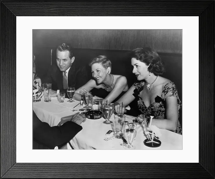 Framed Print : Mary Martin with Tex McCrary and Jinx Falkenberg