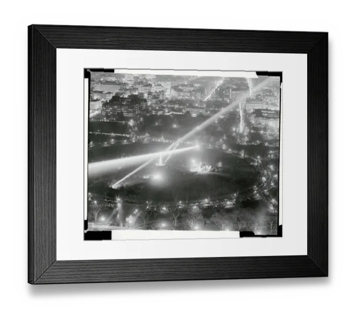 Framed Print : View of Tree Lighting Ceremony From the Washington Monument Framed Print : View of Tree Lighting Ceremony From the Washington Monument
