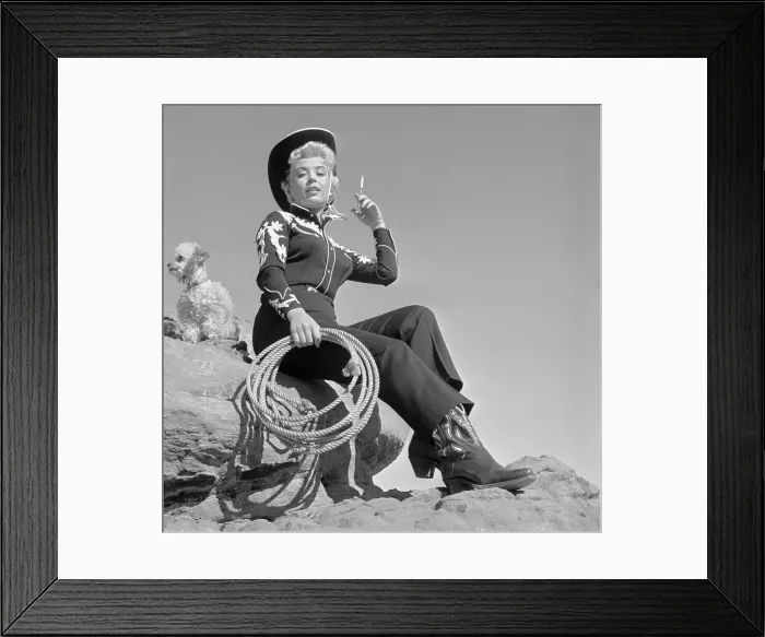 Framed Print : Gloria DeHaven Wearing Cowgirl Costume Framed Print : Gloria DeHaven Wearing Cowgirl Costume