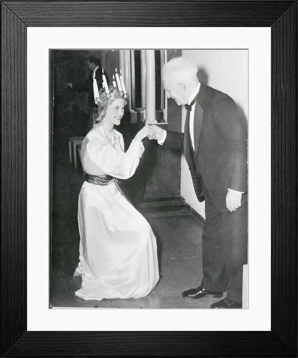 Framed Print : Margareta Ekenfalok Curtsies Max Born Framed Print : Margareta Ekenfalok Curtsies Max Born