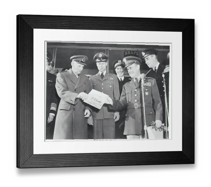 Framed Print : Louis Mountbatten Standing Alongside Admirals of Favor Framed Print : Louis Mountbatten Standing Alongside Admirals of Favor