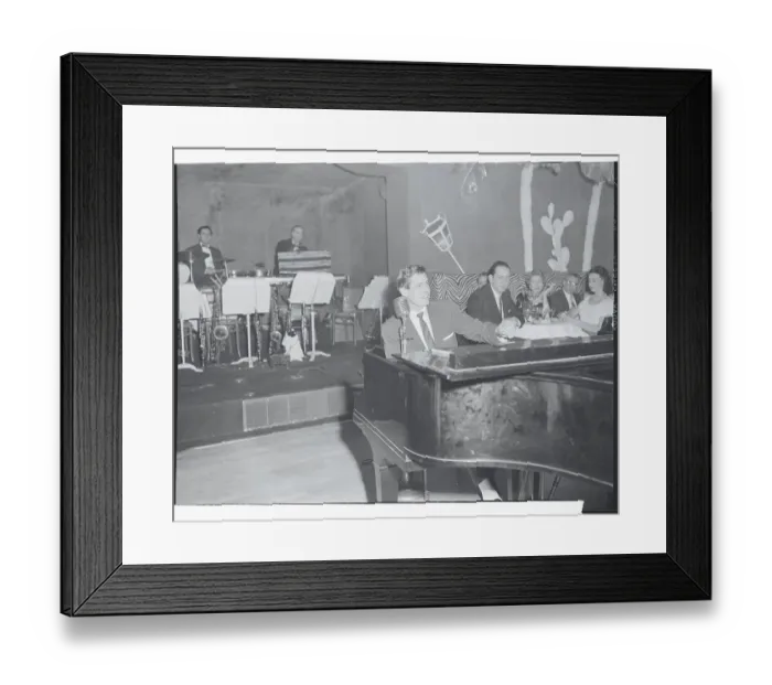 Framed Print : Johnny Ray Performing at El Morocco Framed Print : Johnny Ray Performing at El Morocco