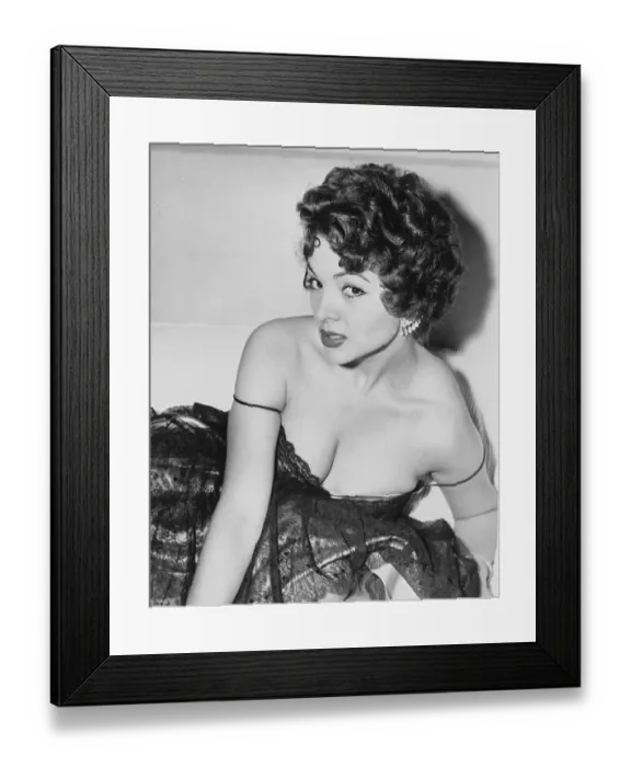 Framed Print : Portrait of Sarita Montiel Framed Print : Portrait of Sarita Montiel