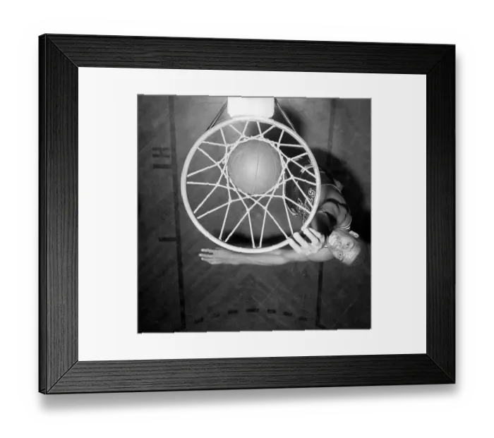 Framed Print : Maurice Stokes Making Slam Dunk Framed Print : Maurice Stokes Making Slam Dunk