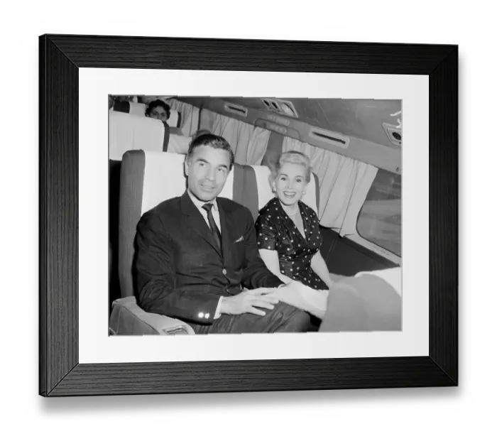 Framed Print : Portrait of Porfirio Rubirosa and Zsa Zsa Gabor Framed Print : Portrait of Porfirio Rubirosa and Zsa Zsa Gabor