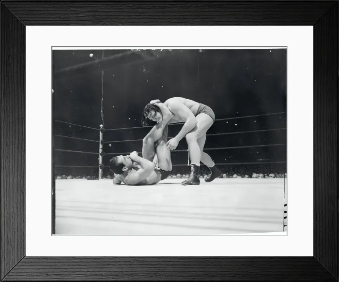 Framed Print : Antonino Rocca Competing in a Wrestling Match Framed Print : Antonino Rocca Competing in a Wrestling Match
