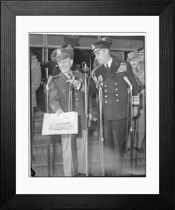 Framed Print : Portrait of Lord Mountbatten and Alfred M. Gruenther Framed Print : Portrait of Lord Mountbatten and Alfred M. Gruenther