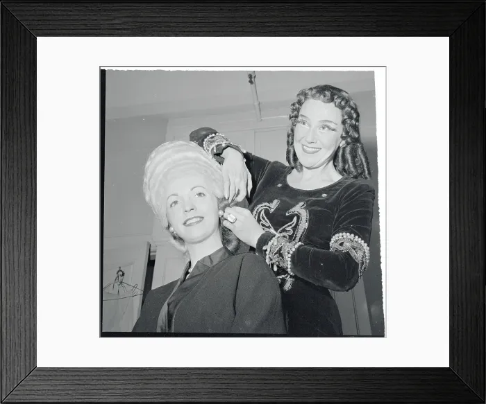 Framed Print : Blanche Thebom Dressing Marlys Ann Watters Hair Framed Print : Blanche Thebom Dressing Marlys Ann Watters Hair