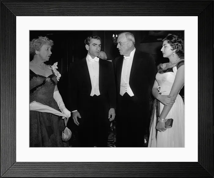 Framed Print : John Foster Dulles Speaking With Reza Pahlevi Framed Print : John Foster Dulles Speaking With Reza Pahlevi