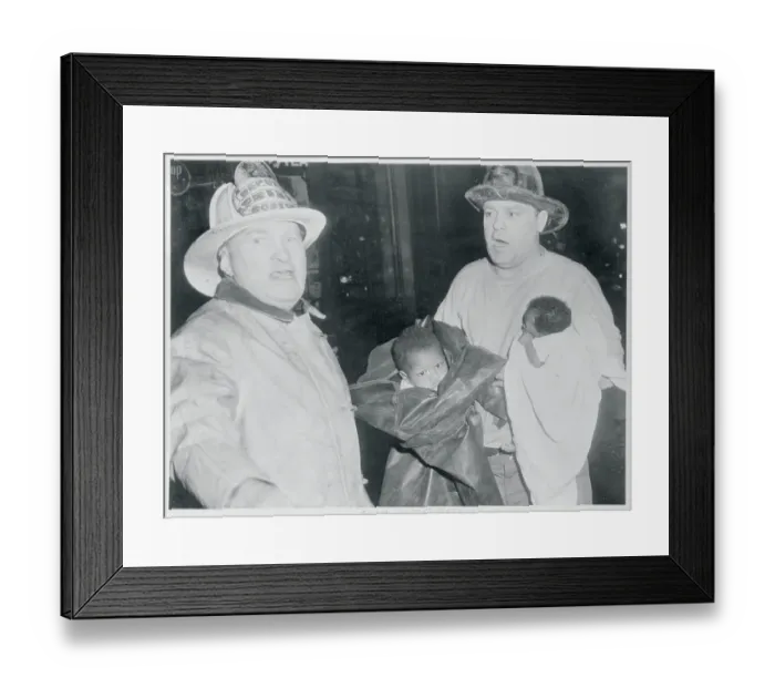 Framed Print : Firemen Saving Lives Framed Print : Firemen Saving Lives