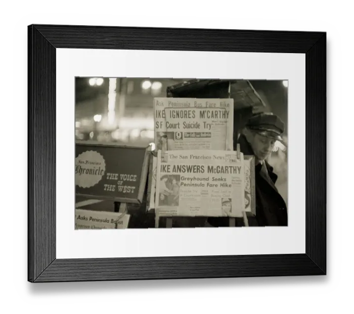 Framed Print : Newspapers at Newsstand in San Francisco Framed Print : Newspapers at Newsstand in San Francisco