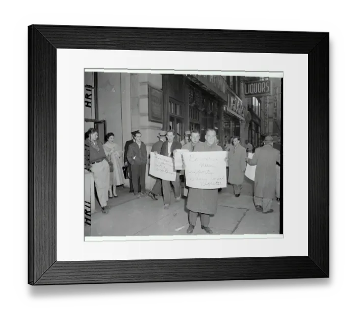 Framed Print : Skid Row Aristocrats Picketing Social Register Framed Print : Skid Row Aristocrats Picketing Social Register