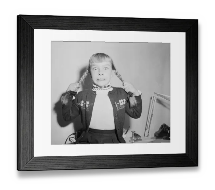 Framed Print : Close up Portrait of Patty McCormack Framed Print : Close up Portrait of Patty McCormack