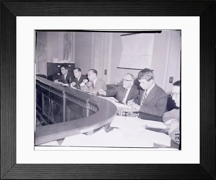 Framed Print : Robert Kennedy with Others at McCarthy Hearings Framed Print : Robert Kennedy with Others at McCarthy Hearings