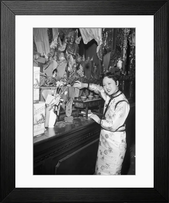 Framed Print : Chinese American Altar Framed Print : Chinese American Altar
