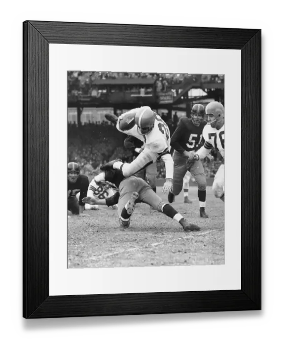 Framed Print : Redskins and Browns in Action Framed Print : Redskins and Browns in Action