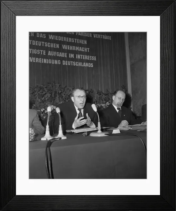Framed Print : Portrait of Otto Grotewohl and Walter Ulbricht Framed Print : Portrait of Otto Grotewohl and Walter Ulbricht
