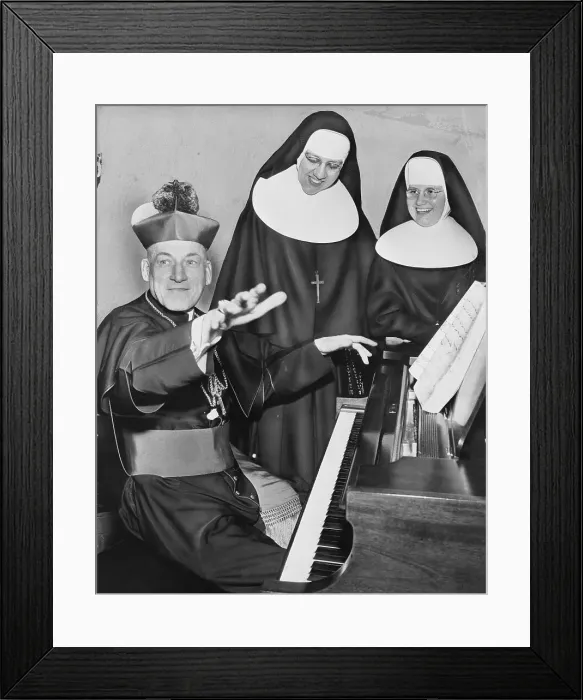 Framed Print : Cardinal Richard Cushing Playing Piano Framed Print : Cardinal Richard Cushing Playing Piano