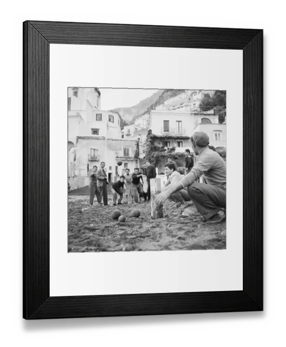 Framed Print : People Playing Bocci Framed Print : People Playing Bocci