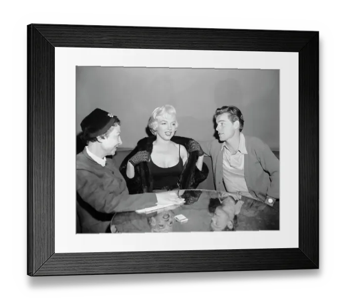Framed Print : Marilyn Monroe During Interview