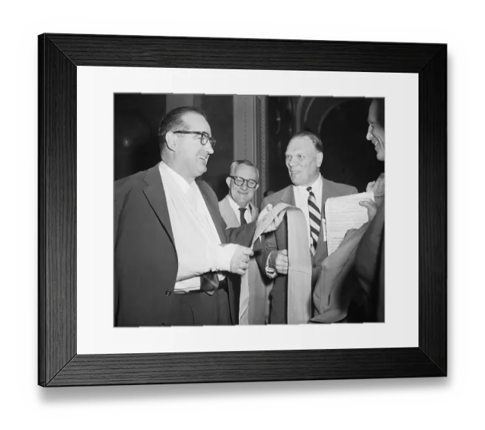 Framed Print : Senator McCarthy Holding Petition Framed Print : Senator McCarthy Holding Petition