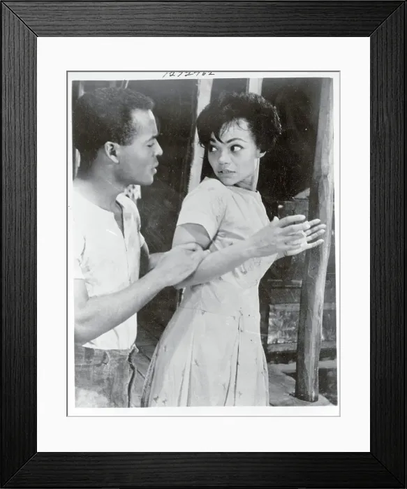 Framed Print : Entertainer and Singer Eartha Kitt Posing Seductively Framed Print : Entertainer and Singer Eartha Kitt Posing Seductively