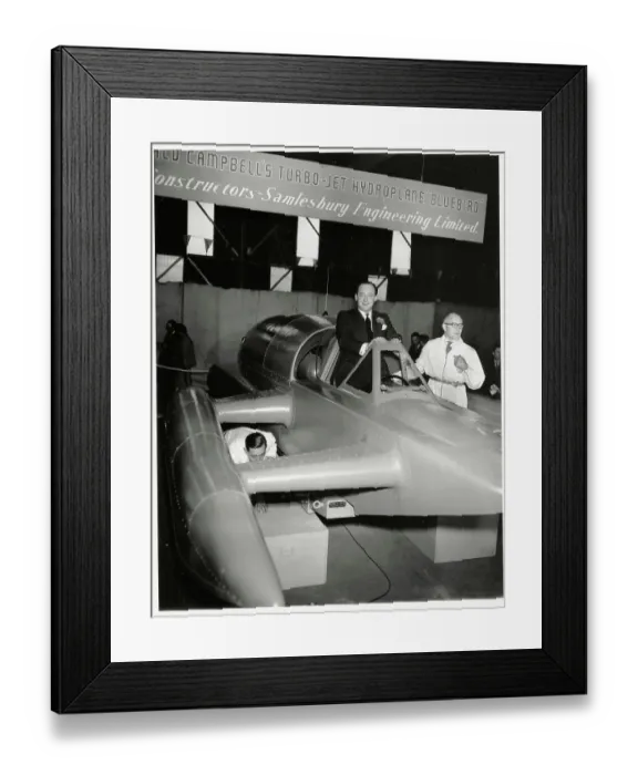 Framed Print : Donald Campell Unveiling New Hydroplane Framed Print : Donald Campell Unveiling New Hydroplane