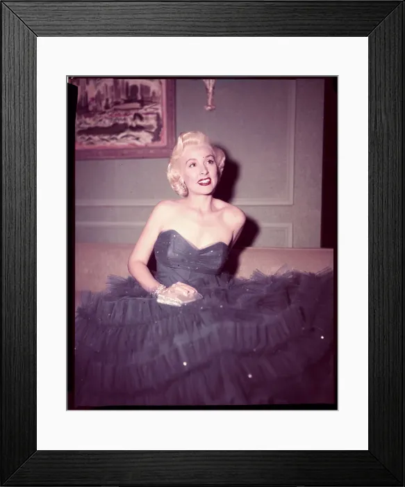 Framed Print : Portrait of Elena Verdugo Wearing Blue Gown Framed Print : Portrait of Elena Verdugo Wearing Blue Gown