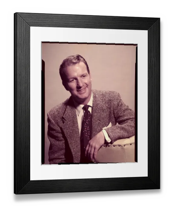 Framed Print : Portrait of Don Porter Wearing Tweed Jacket Framed Print : Portrait of Don Porter Wearing Tweed Jacket