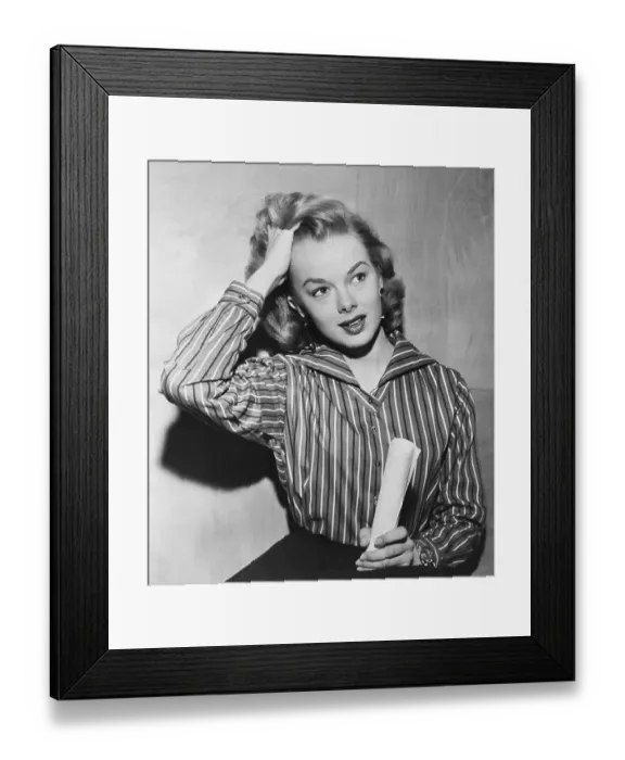 Framed Print : Actress Marjorie Helen Combing Hand Through Hair Framed Print : Actress Marjorie Helen Combing Hand Through Hair