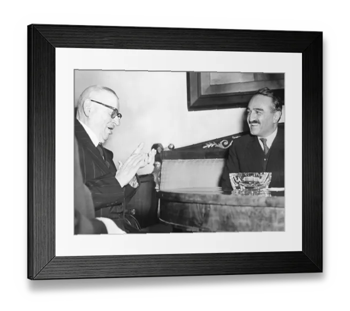 Framed Print : Finnish President Juho Paasikivi and Anastas Mikoyan Framed Print : Finnish President Juho Paasikivi and Anastas Mikoyan