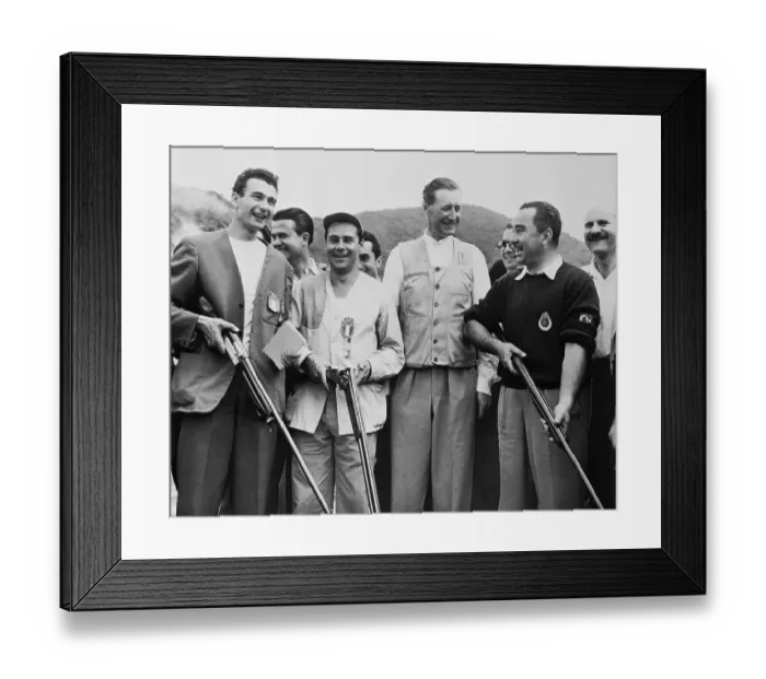 Framed Print : Portrait of Champion Trapshooters at Contest Framed Print : Portrait of Champion Trapshooters at Contest