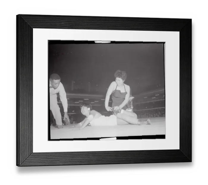 Framed Print : Two Women Wrestling Against Each Other Framed Print : Two Women Wrestling Against Each Other