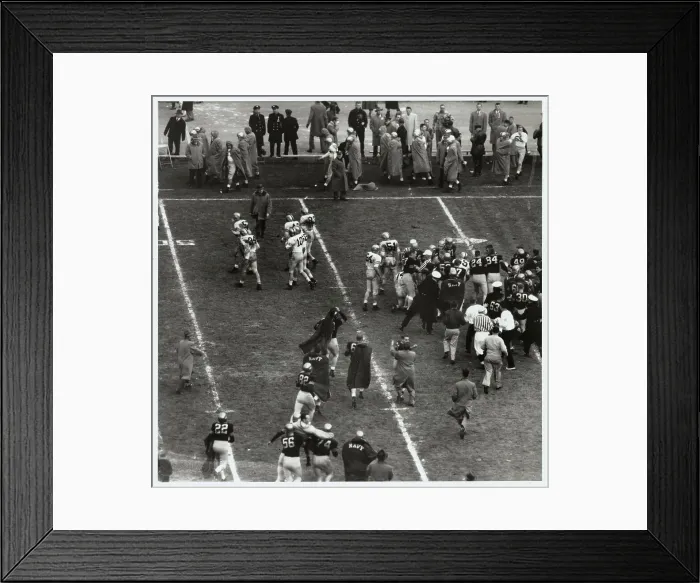 Framed Print : Army and Navy Football Players on the Field Framed Print : Army and Navy Football Players on the Field
