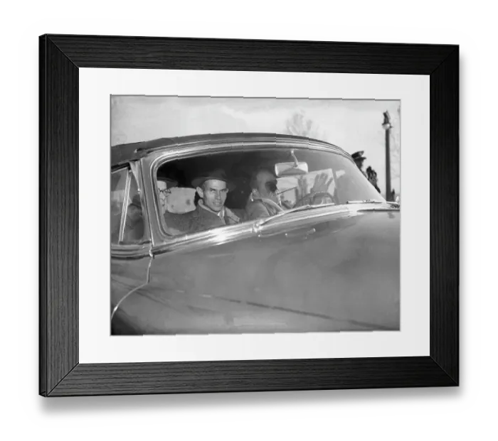 Framed Print : Alger Hiss Smiles Through Frosted Glass Framed Print : Alger Hiss Smiles Through Frosted Glass