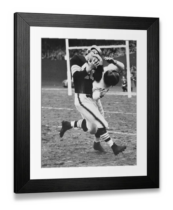 Framed Print : Tom Landry Tackling Bill Reynolds