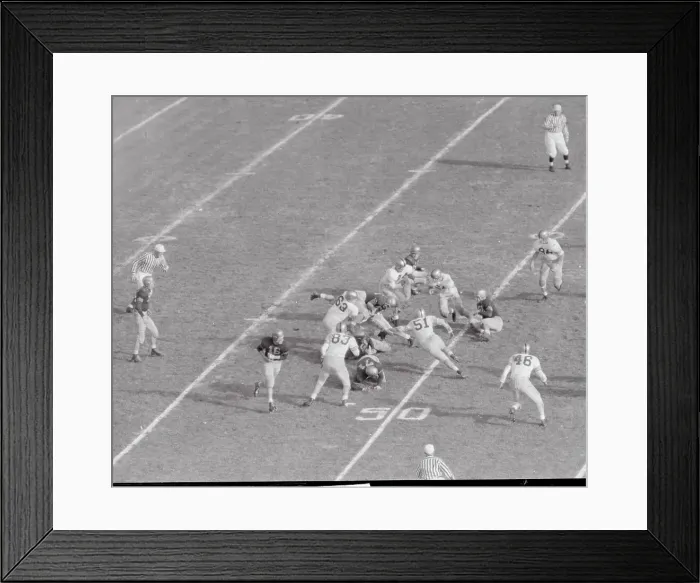 Framed Print : Army and Navy Football Players Competing in a Game Framed Print : Army and Navy Football Players Competing in a Game