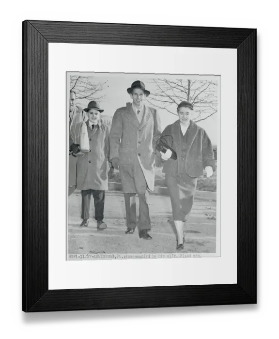 Framed Print : Alger Hiss, Priscilla and Anthony Framed Print : Alger Hiss, Priscilla and Anthony