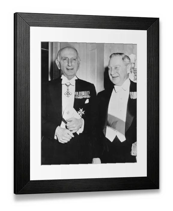 Framed Print : U.S. Diplomat Winthrop Aldrich with Lord Reading Framed Print : U.S. Diplomat Winthrop Aldrich with Lord Reading