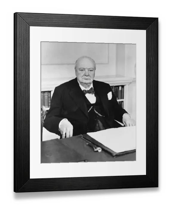 Framed Print : Sir Winston Churchill on 80th Birthday Framed Print : Sir Winston Churchill on 80th Birthday