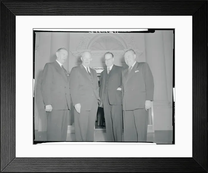 Framed Print : President Eisenhower With Colleagues Framed Print : President Eisenhower With Colleagues